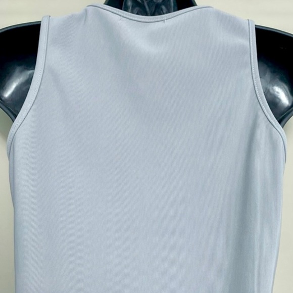 Missguided Tall Light Gray Ribbed Bodysuit - Picture 6 of 10